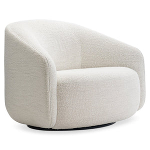Bernhardt Bernhardt Devon Plush Upholstered Swivel Club Chair for Living Room or Home Office L892SO