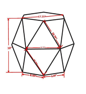 Pasargad Home Lexi Diamond Shape Iron Side Table – Modern Artistry For Chic Living Room Decor Copper Iron Prr-042cop