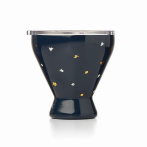 Lenox Blue Bay Dot Pattern Stainless Steel Cocktail Tumbler Blue, NAVY METAL 895897