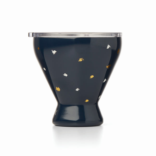 Lenox Blue Bay Dot Pattern Stainless Steel Cocktail Tumbler Blue, NAVY METAL 895897