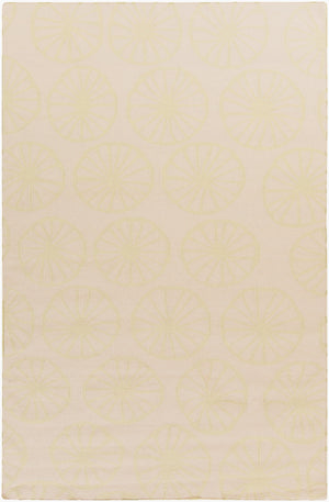 Surya Yacht Club Ytc-2012 Coastal Inspired Handmade 2' X 3' Wool Rug - Durable Beach Decor Charm! Light Olive Wool Ytc2017-3353