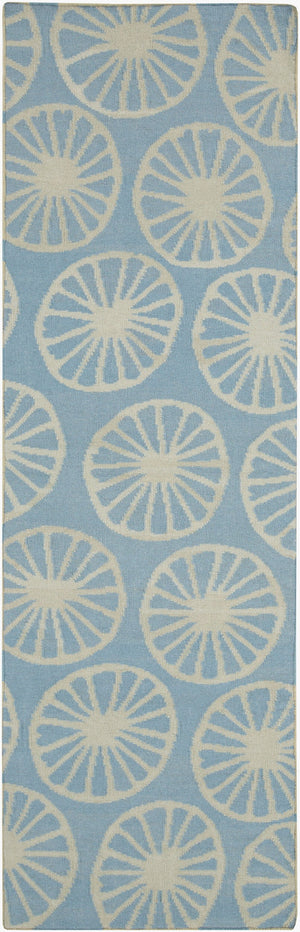 Surya Yacht Club Ytc-2012 Coastal Inspired Handmade 2' X 3' Wool Rug - Durable Beach Decor Charm! Blue Wool Ytc2018-268