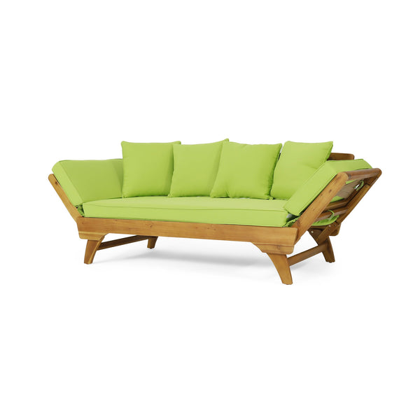 English Elm Christopher Knight Home® - Expandable Daybed With Cushions - Stylish Acacia Wood Outdoor Couch, Convertible Sofa & Pillows 69489.00LGRN