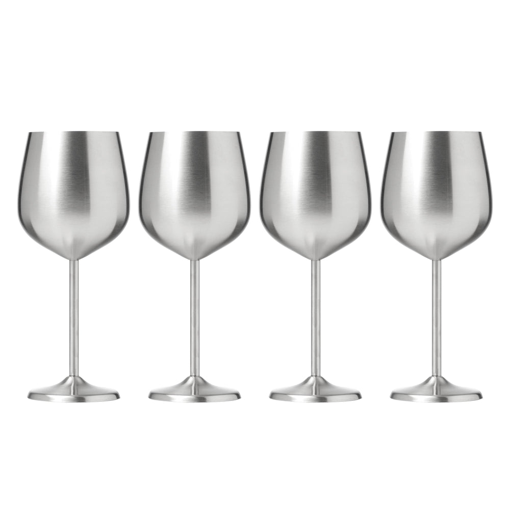 Lenox Cambridge 18 Oz Stainless Steel Wine Glasses, Set of 4 NO COLOR METAL EW001CBSTNDS