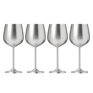 Lenox Cambridge 18 Oz Stainless Steel Wine Glasses, Set of 4 NO COLOR METAL EW001CBSTNDS