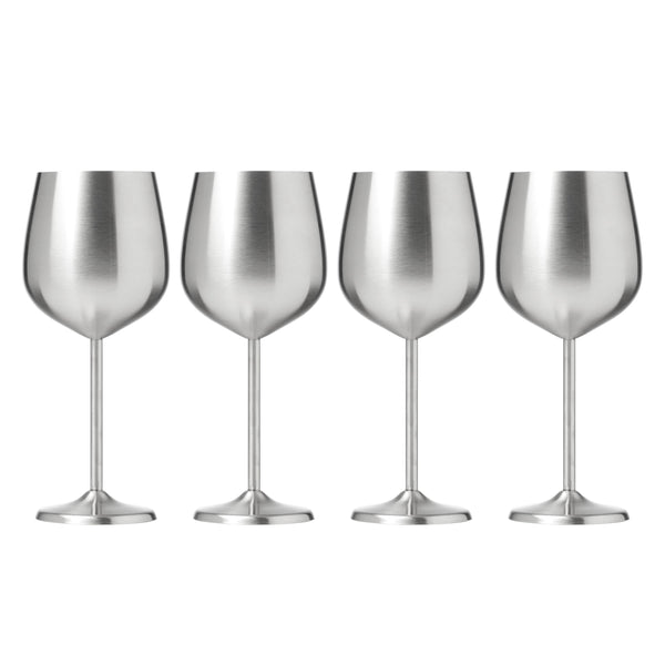 Lenox Cambridge 18 Oz Stainless Steel Wine Glasses, Set of 4 NO COLOR METAL EW001CBSTNDS