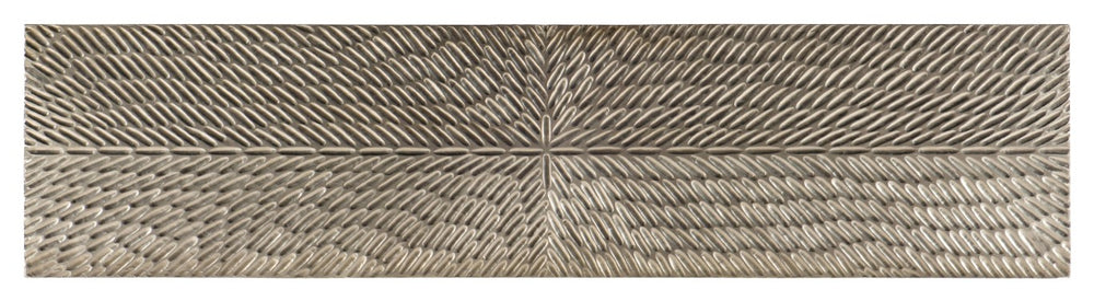 Hooker Furniture Tivoli Sculptural Console Table With German Silver Foil Finish — Narrow 58" Hallway Accent, Chic Stability 6019-85001-92