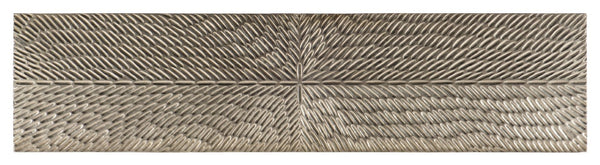 Hooker Furniture Tivoli Sculptural Console Table With German Silver Foil Finish — Narrow 58" Hallway Accent, Chic Stability 6019-85001-92