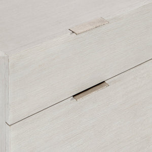 Bernhardt Bernhardt Weathered Bone Alesio File Cabinet – Rustic Modern Oak, Nickel Hardware, Locking Casters, Legal-Friendly Storage D15504