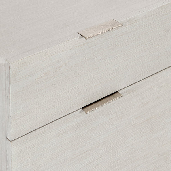 Bernhardt Bernhardt Weathered Bone Alesio File Cabinet – Rustic Modern Oak, Nickel Hardware, Locking Casters, Legal-Friendly Storage D15504