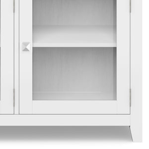 English Elm Cosmopolitan - Contemporary White Sideboard Buffet With Generous Storage & Modern Design Features B136P158549