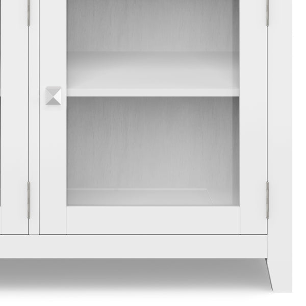 English Elm Cosmopolitan - Contemporary White Sideboard Buffet With Generous Storage & Modern Design Features B136P158549