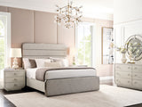 Brighton California King Upholstered Bed Gray with North Star Finish P378-BR-K5 Pulaski Furniture