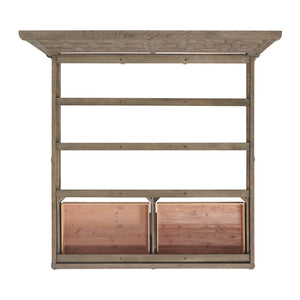 A.R.T. Furniture Reforma Queen Panel Bed In Tapenade Finish - Modern Rustic Design With Storage Drawers & Style Brown Parawood Solids,Random Match Flaky Oak Veneers 324135-2358