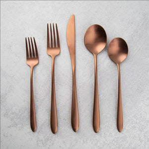 Lenox Cambridge Radin Copper Satin 20-Piece Flatware Set NO COLOR METAL 507820CPG12DS