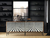Hooker Furniture Commerce and Market Linear Perspective Credenza 7228-85080-85 7228-85080-85