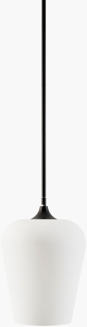 Livabliss Yueva Minimalist Metal Glass Pendant Light for Dining Rooms and Modern Entryways YUEV-019