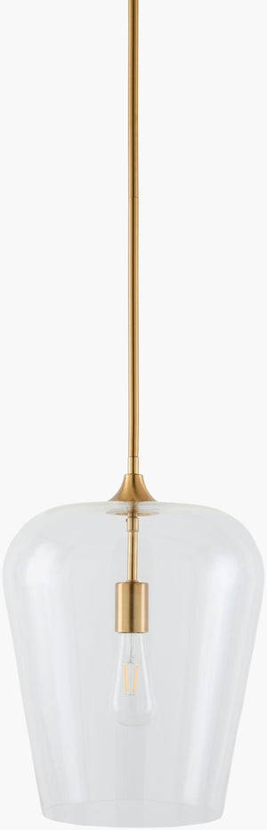 Livabliss Yueva Cylindrical Metal Glass Pendant Light Modern Fixture for Dining Room or Island YUEV-028