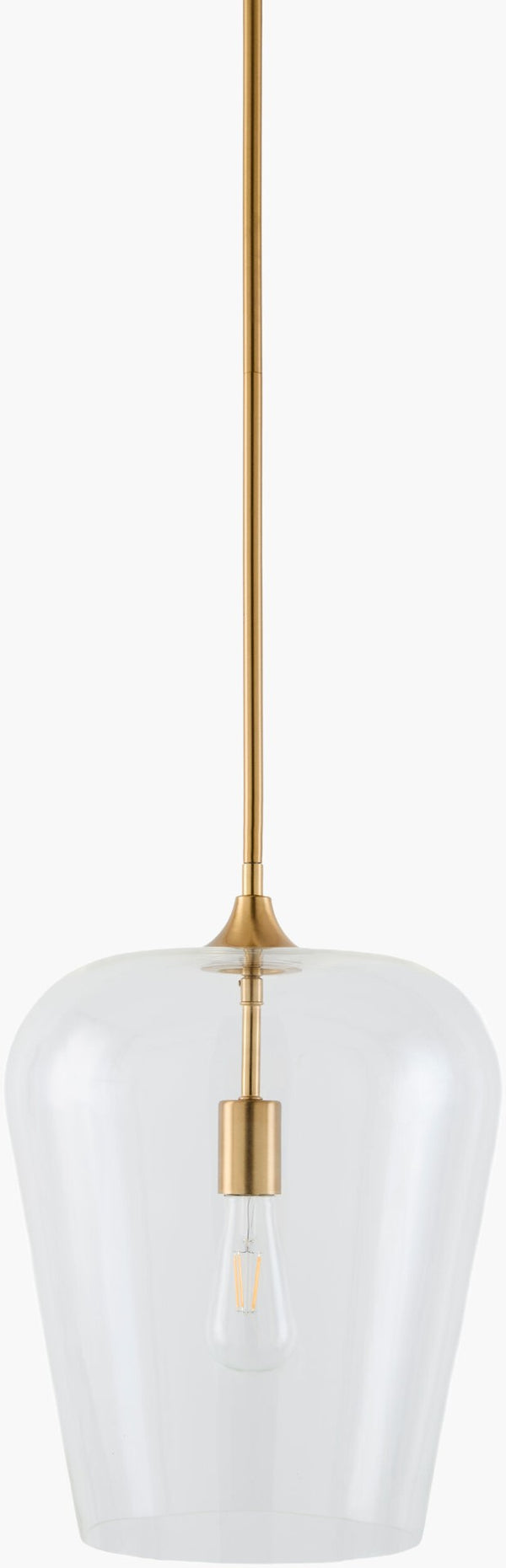 Livabliss Yueva Cylindrical Metal Glass Pendant Light Modern Fixture for Dining Room or Island YUEV-028