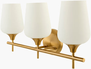 Livabliss Yueva Elongated Metal Wall Sconce with Glass Diffuser for Modern Living Spaces YUEV-034