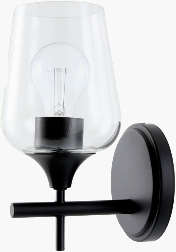 Livabliss Yueva Angular Metal Glass Wall Sconce Modern Accent Light for Bedroom or Gallery YUEV-037