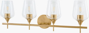 Livabliss Yueva Horizontal Metal Glass Wall Sconce Warm Ambient Light for Modern Interiors YUEV-044