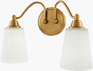Livabliss Yueva Metal and Glass Wall Sconce Modern Ambient Light for Hallways and Living Rooms YUEV-060