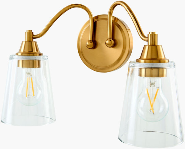 Livabliss Yueva Metal and Glass Wall Sconce Modern Minimalist Accent Light for Any Room YUEV-068