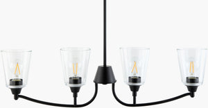 Livabliss Yueva Linear Glass and Metal Chandelier for Dining Rooms and Kitchen Islands YUEV-081