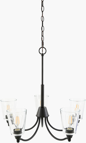 Livabliss Yueva Geometric Metal and Glass Chandelier Modern Pendant Light for Dining or Entryway YUEV-085