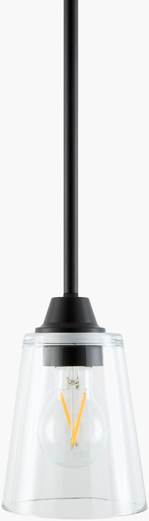 Livabliss Yueva Metal Glass Pendant Light Minimalist Fixture for Kitchen Dining or Entryway YUEV-093