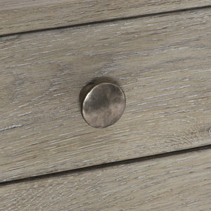 Bernhardt Bernhardt Knotty White Oak Albion Credenza With Pewter Finish, Soft-Close Doors & Media Venting 311880