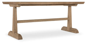 Hooker Furniture Vineyard Travertine Counter Table — Sonoma Pecky Hickory 84" Friendship Style For Wine & Entertaining 6952-75206-80