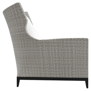 Bernhardt Bernhardt Captiva Outdoor Chair — Extra-Wide Wingback, All-Weather Herringbone Wicker, Plush Cushions - Made to Order OP1103C