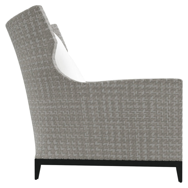 Bernhardt Bernhardt Captiva Outdoor Chair — Extra-Wide Wingback, All-Weather Herringbone Wicker, Plush Cushions - Made to Order OP1103C
