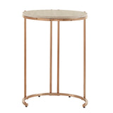 Homelegance By Top-Line Annika Champagne Gold Finish Nesting Tables Champagne Gold Metal