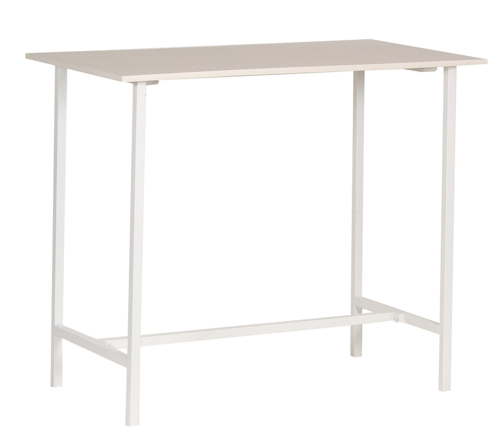 Porter Designs Porter Yuki Solid Wood Counter Table - Stylish White Design For Compact Dining Spaces & Decor White Wood 07-108-08-8653