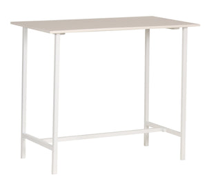 Porter Designs Porter Yuki Solid Wood Counter Table - Stylish White Design For Compact Dining Spaces & Decor White Wood 07-108-08-8653