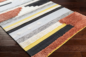 Surya Yuva 2' X 3' Handmade Eco-friendly Area Rug - Global Style, High Pile, Sustainable Pet Yarn Design  Recycled Pet Yarn Yuv2300-268