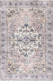 Nourison Brilliance Machine Washable WSB03 Machine Made Power-loomed Ornamental Border Indoor Only Vintage Bohemian Rug Blush, Blush 100% Polyester 99446914149