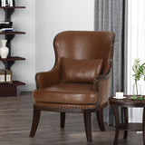 Christopher Knight Home® - Noble House - Mantua Contemporary Upholstered Accent Chair with Nailhead Trim