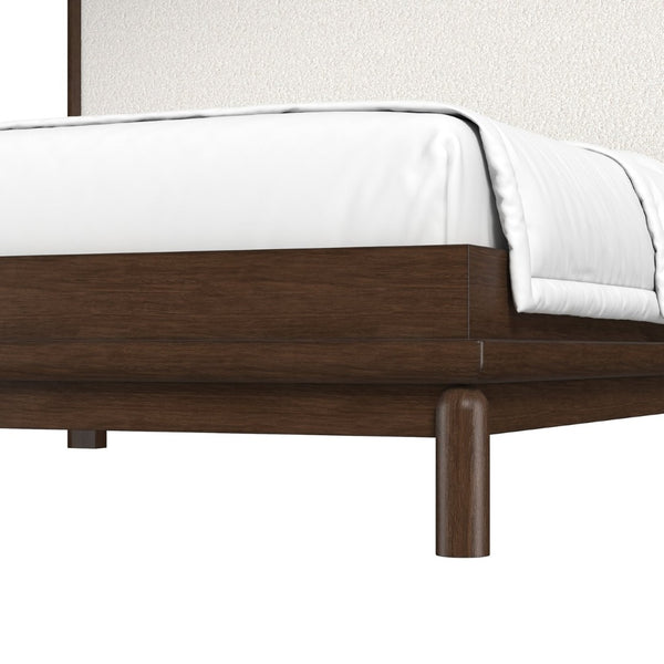 A.R.T. Furniture Verge Queen Upholstered Bed - Elegant Dark Wood Frame with Plush Headboard for Modern Bedrooms 337125-1960