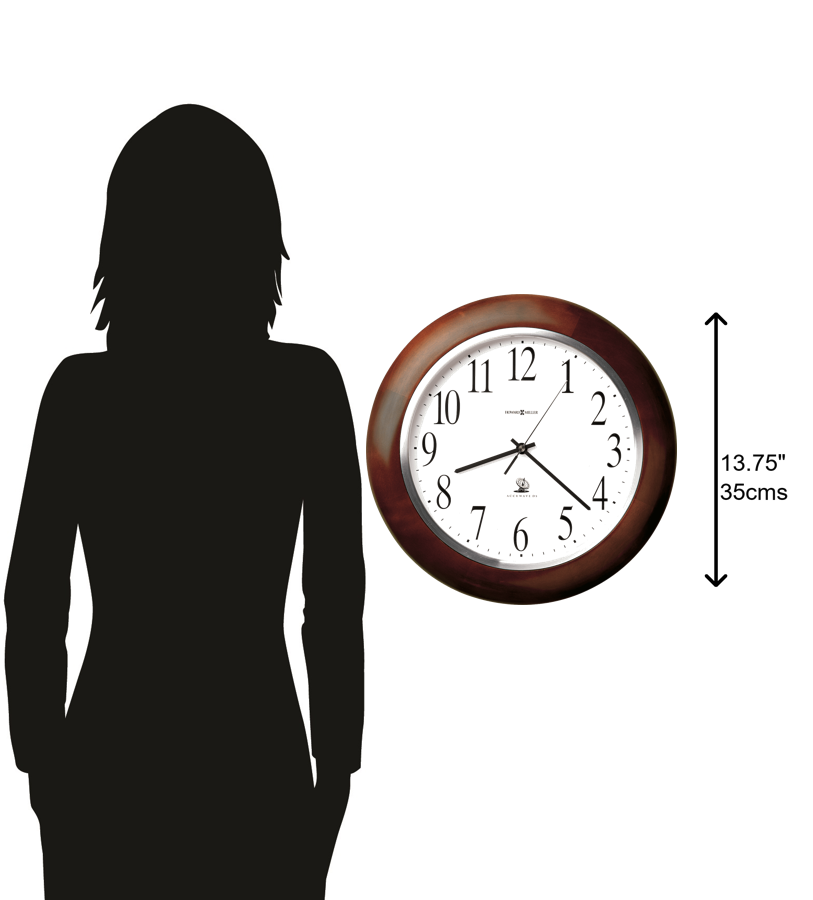 Hekman Furniture 625259 Murrow Wall Clock - Elegant Windsor Cherry Finish With Quiet Movement For Any Room Decor Windsor Cherry Murrow Wall Clock 625259