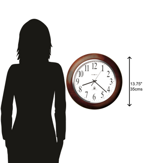 Hekman Furniture 625259 Murrow Wall Clock - Elegant Windsor Cherry Finish With Quiet Movement For Any Room Decor Windsor Cherry Murrow Wall Clock 625259