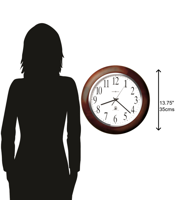 Hekman Furniture 625259 Murrow Wall Clock - Elegant Windsor Cherry Finish With Quiet Movement For Any Room Decor Windsor Cherry Murrow Wall Clock 625259