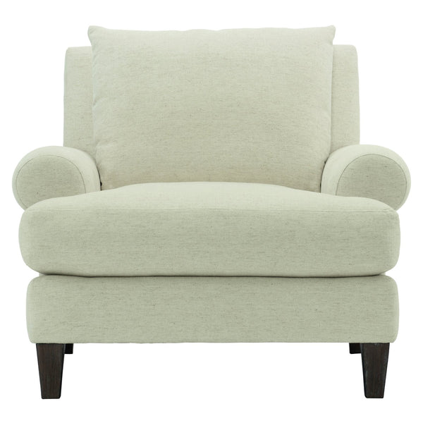 Bernhardt Bernhardt Isabella Chair — Plush European-Style Seating, Rolled Arms, Toss Pillows, Customizable Finish - Made to Order P4612A