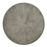 Homelegance By Top-Line Clementine Round Iron and Grey Finish Dining Table Grey Veneer