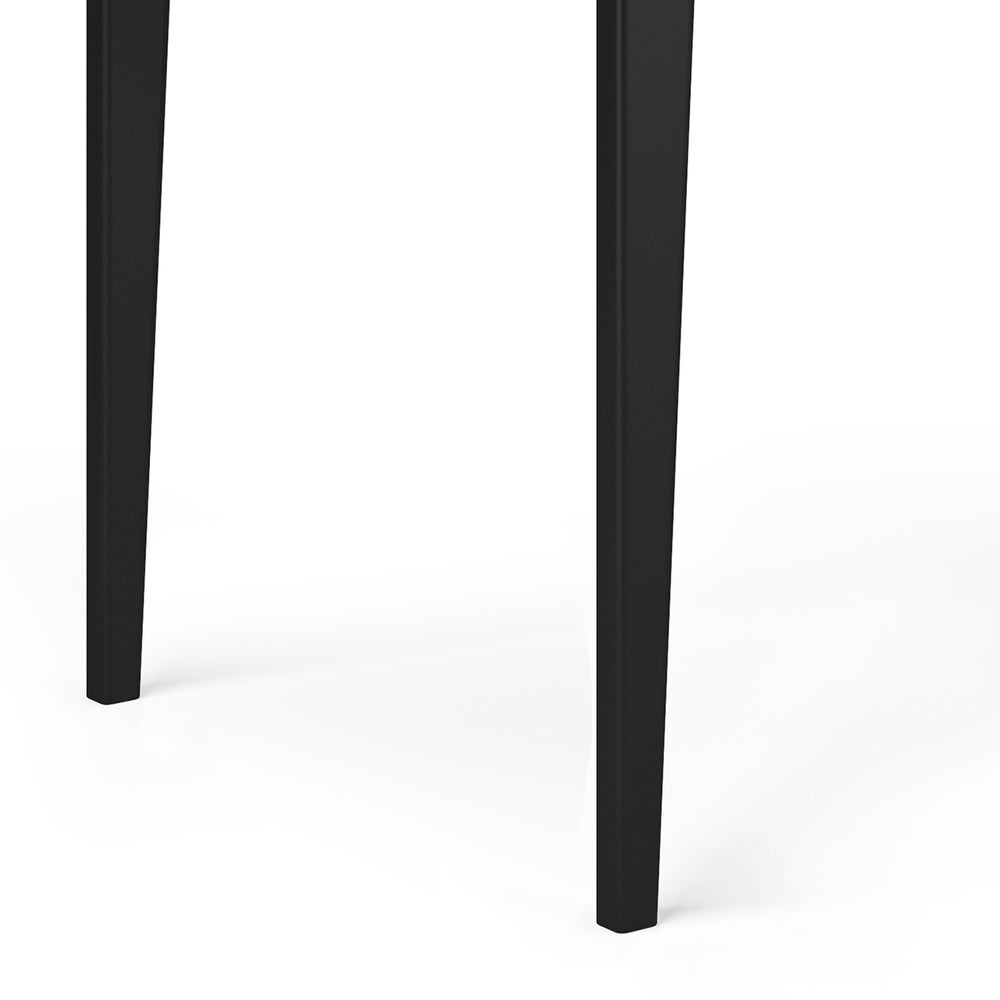 English Elm Harper Black Desk - Handcrafted Mid-Century Charm With Storage, Perfect For Home Office & Gaming B136P158718