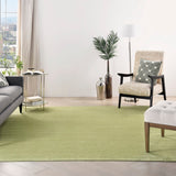 Nourison Essentials NRE01 Machine Made Power-loomed No Border Indoor/Outdoor Outdoor Modern Rug Green, Green 100% Polypropylene 99446823809