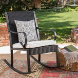 Christopher Knight Home® - Noble House - Harmony Outdoor Wicker Rocking Chair With Cushion